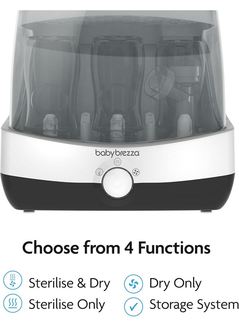 Baby Brezza Electric Steam Baby Bottle Sterilizer & Dryer, Ultra-Fast 10-Minute Sterilization System for Bottles, Pacifiers & Breast Pump Parts, Safe & Easy Baby Care Appliance - Image 5